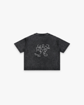 The "Scribble" Mineral Wash Boxy Tee