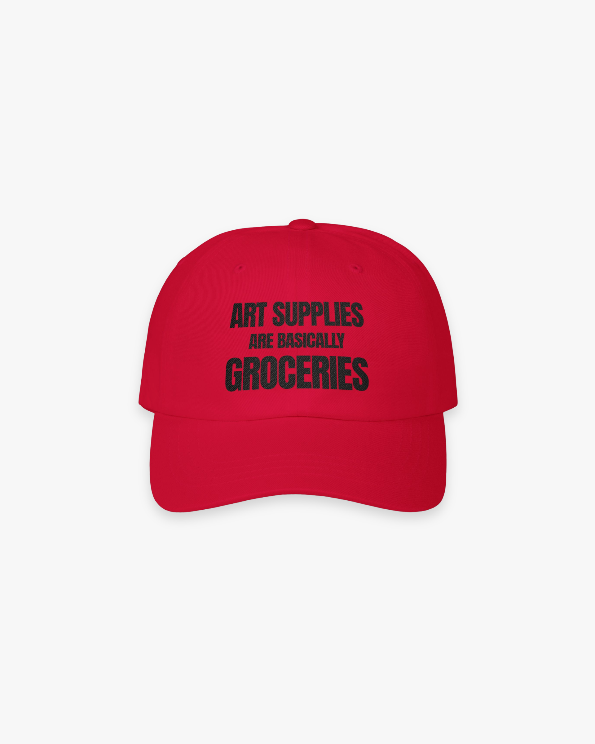 The “Art Supplies” Embroidered Cap