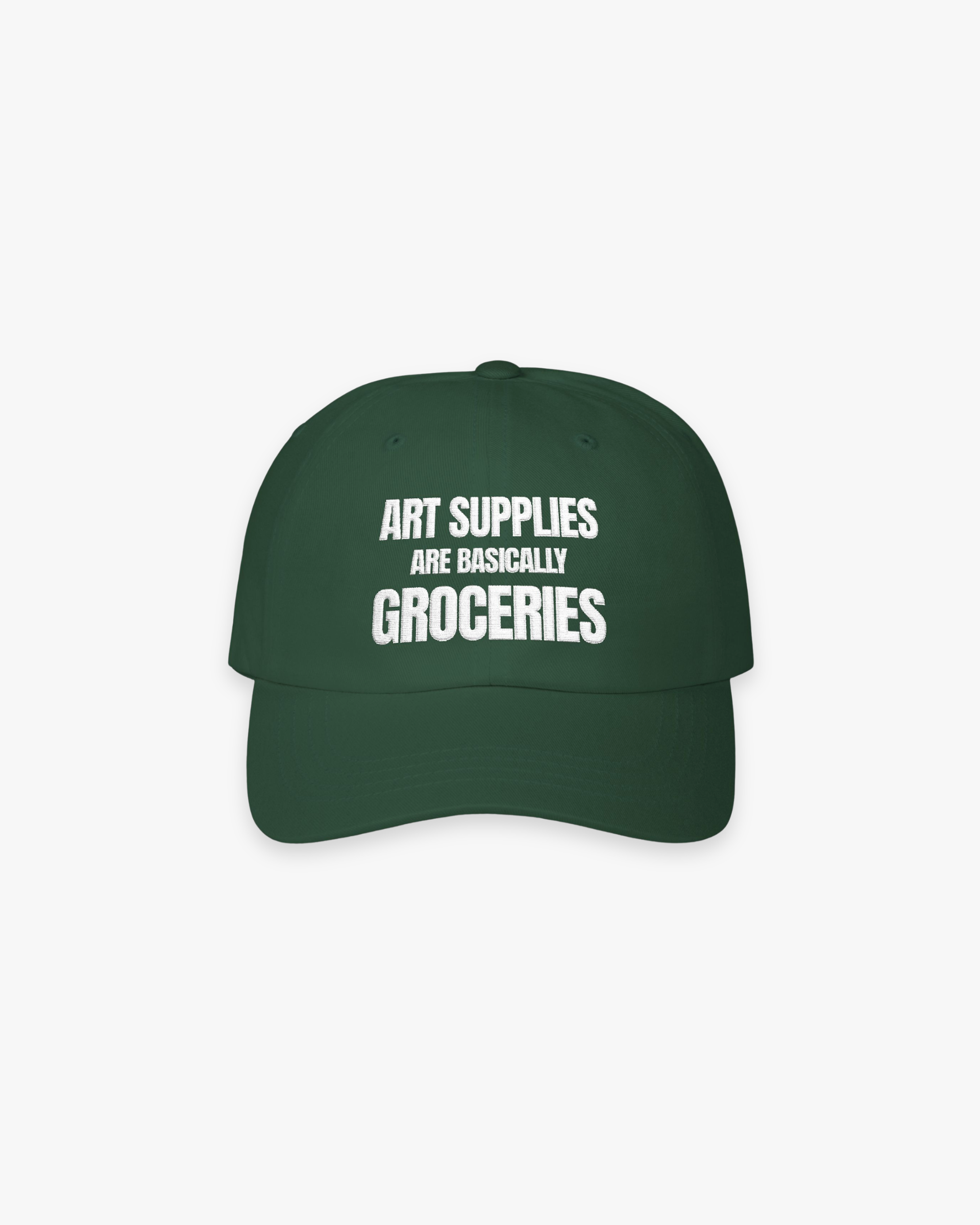 The “Art Supplies” Embroidered Cap