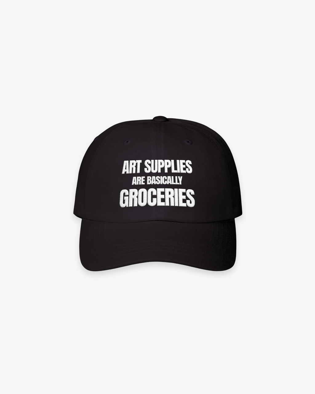The “Art Supplies” Embroidered Cap