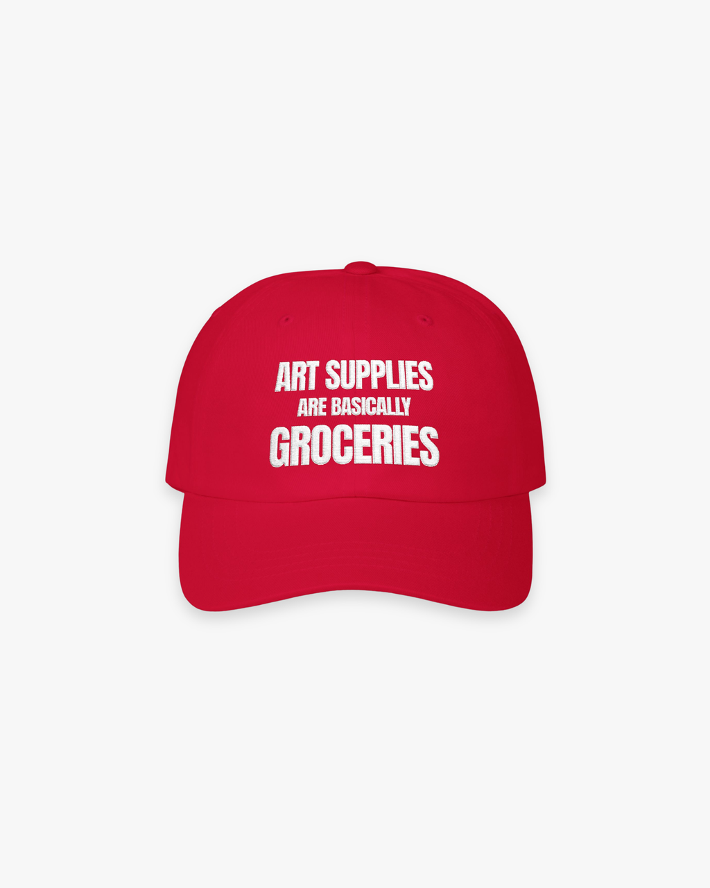 The “Art Supplies” Embroidered Cap