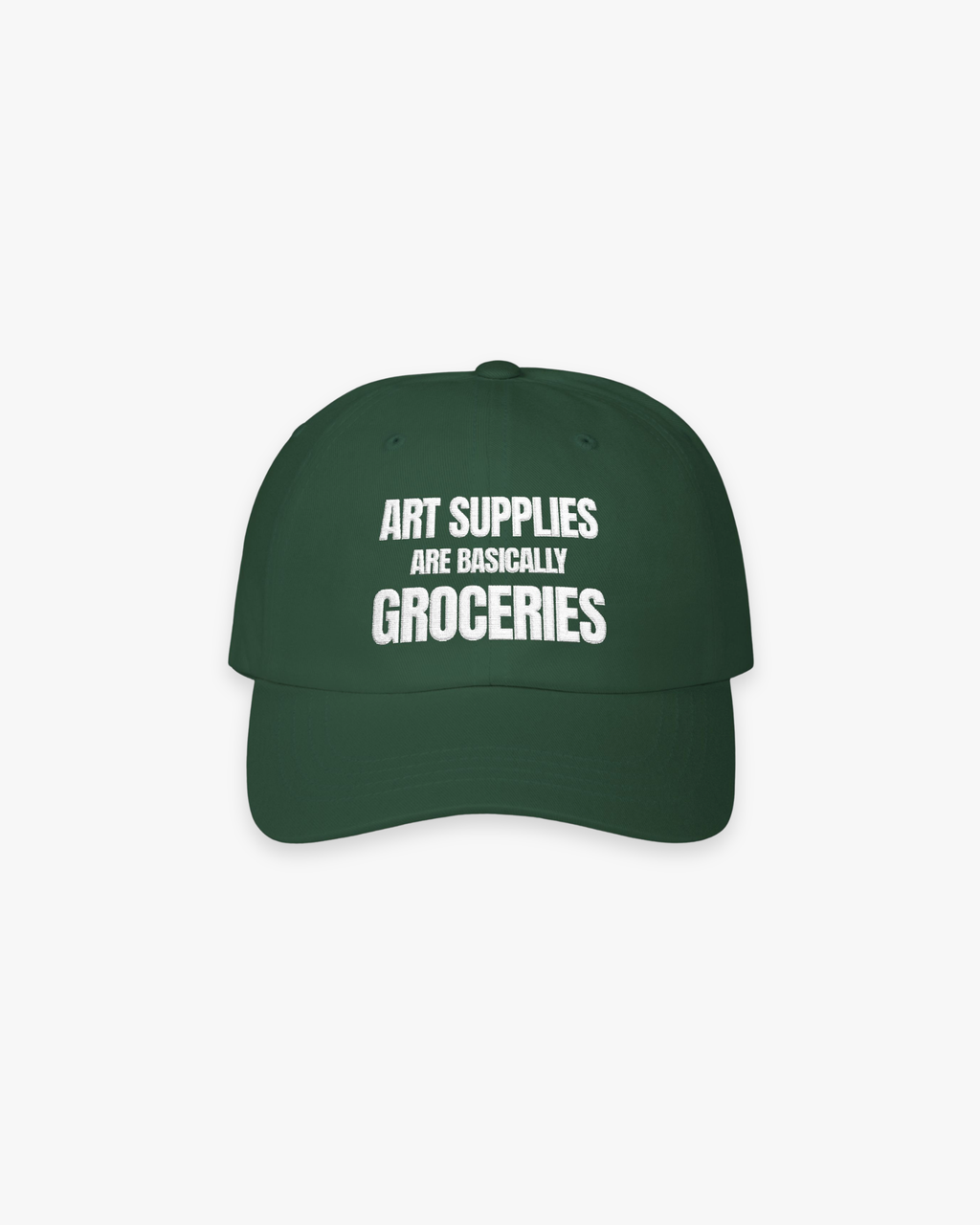 The “Art Supplies” Embroidered Cap