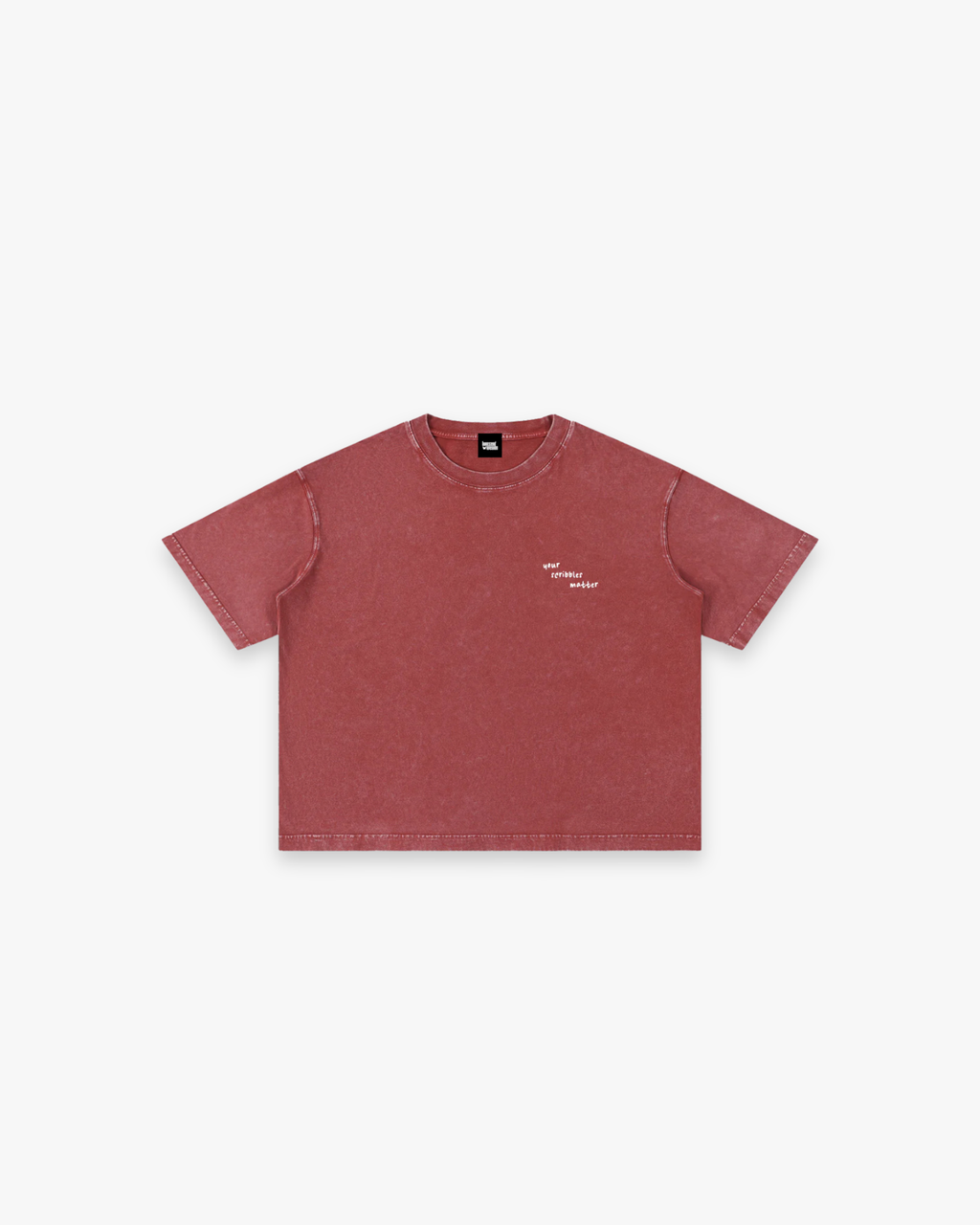 The "Scribble" Mineral Wash Boxy Tee