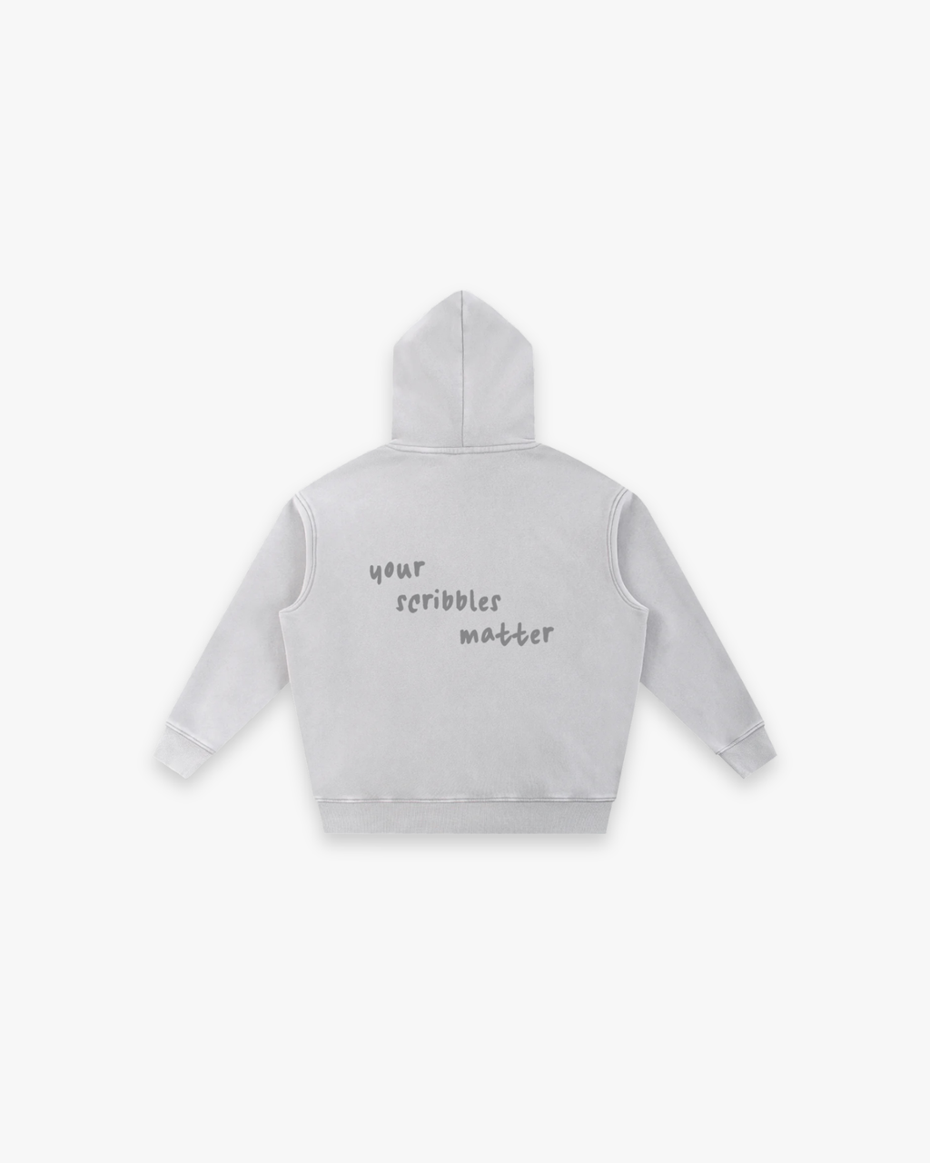 "The Scribble" Snow Wash Oversized Hoodie