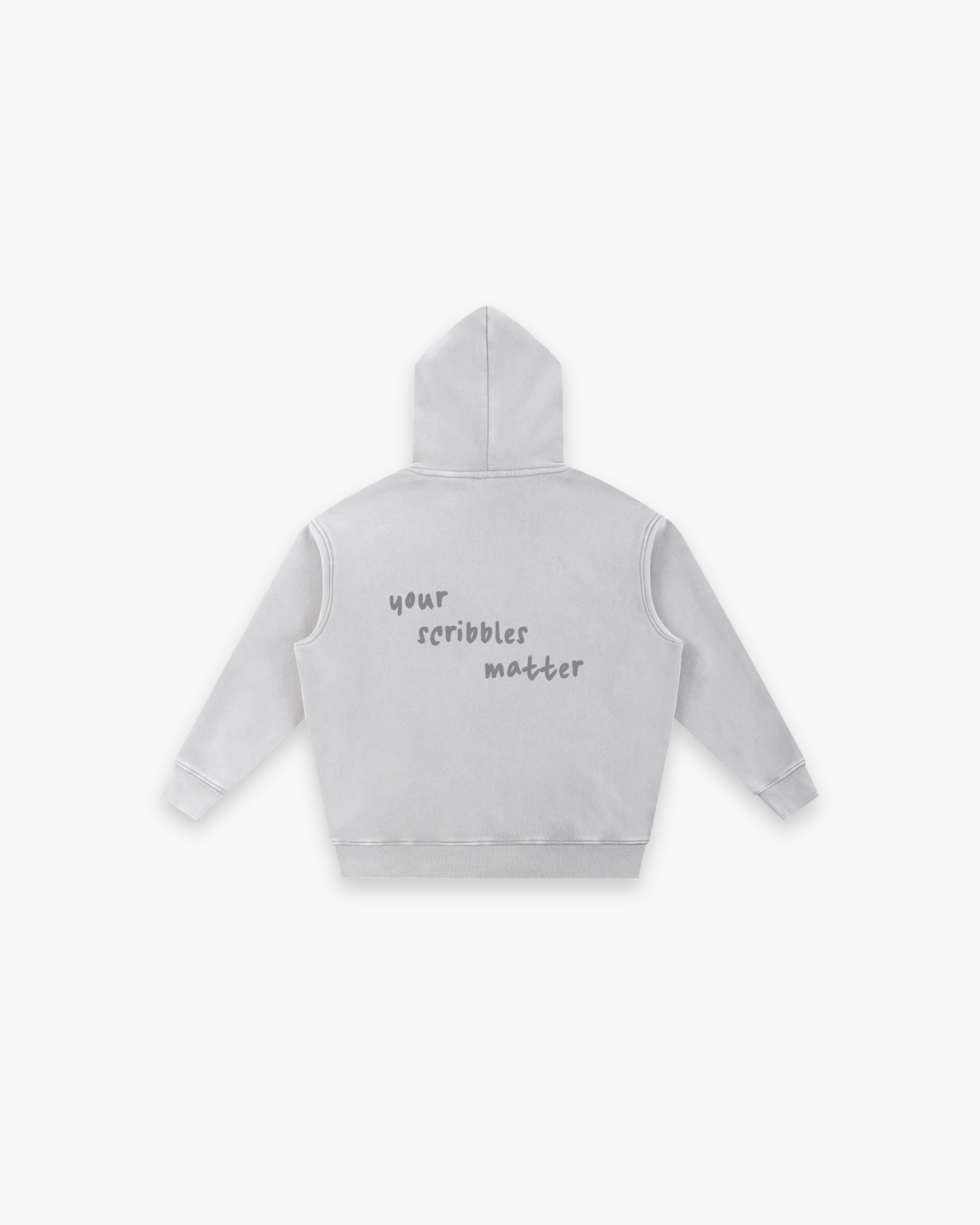 "The Scribble" Snow Wash Oversized Hoodie
