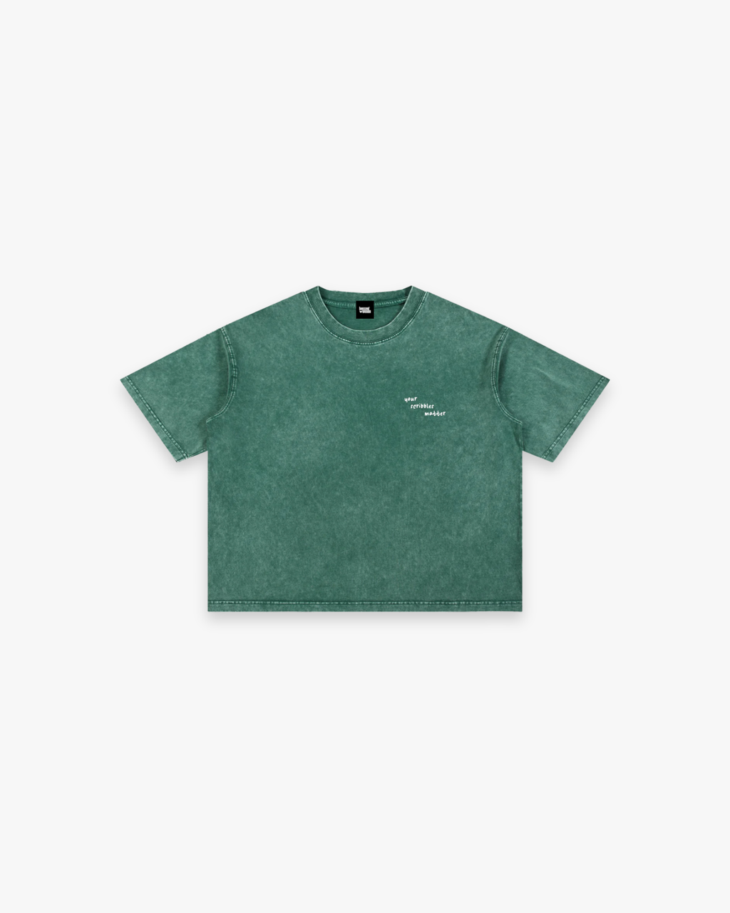 The "Scribble" Mineral Wash Boxy Tee