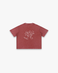 The "Scribble" Mineral Wash Boxy Tee