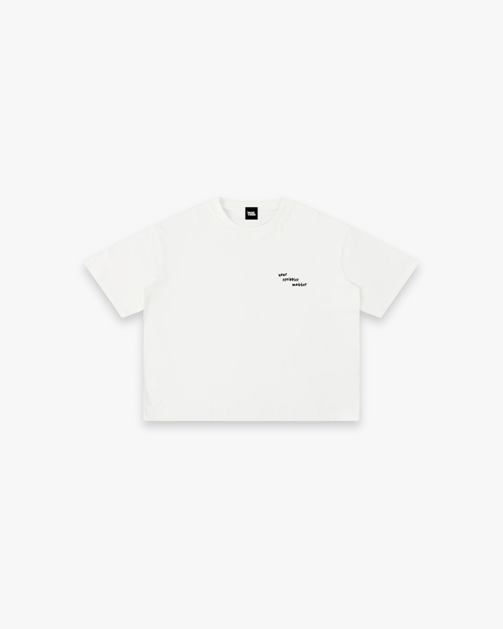The "Scribble" Mineral Wash Boxy Tee