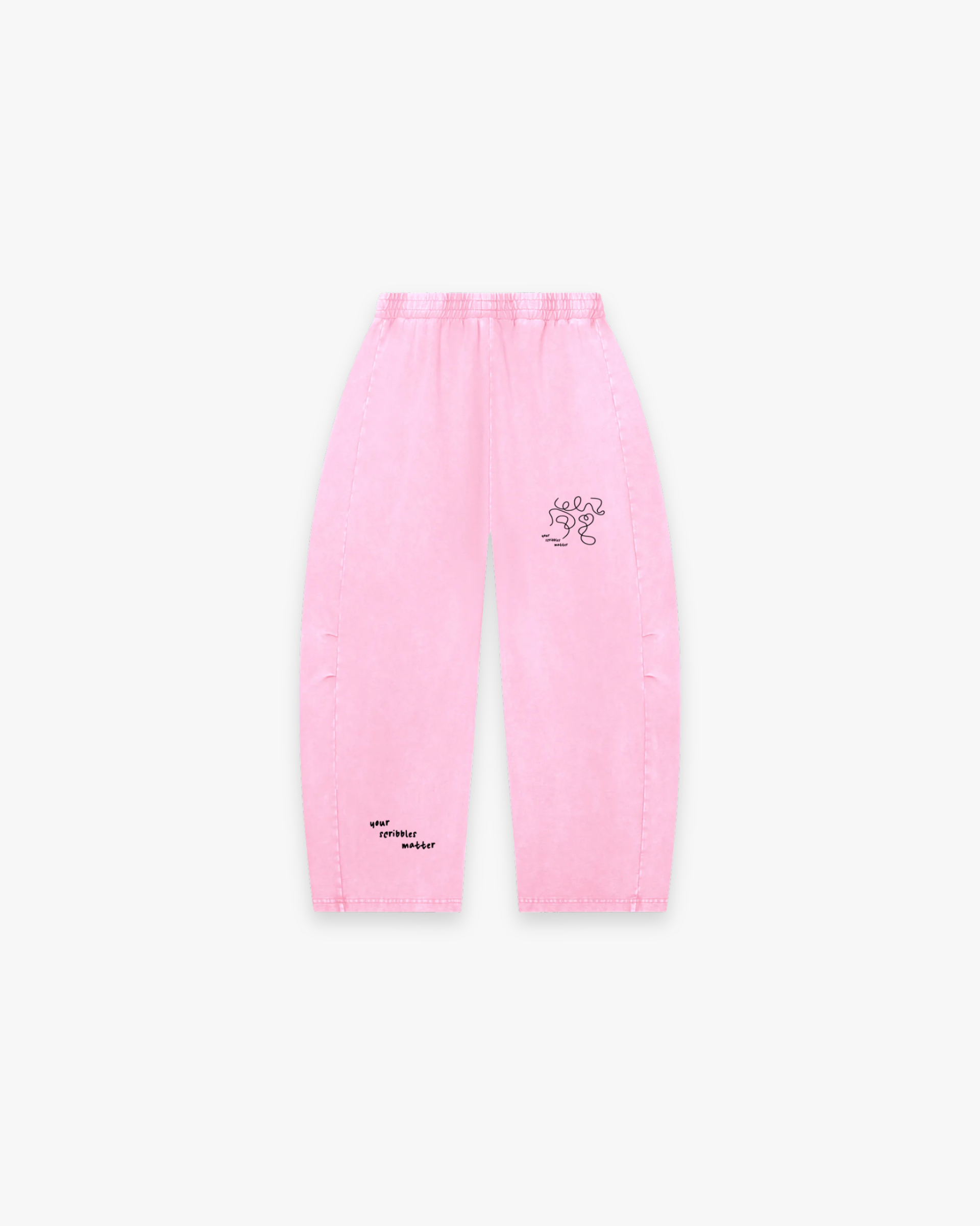 The "Scribble" Mineral Wash Barrel Pants