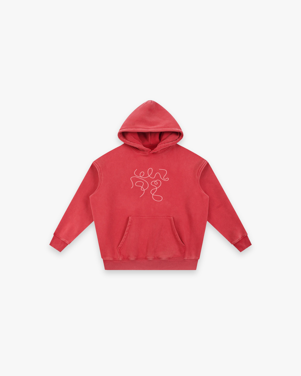 "The Scribble" Snow Wash Oversized Hoodie