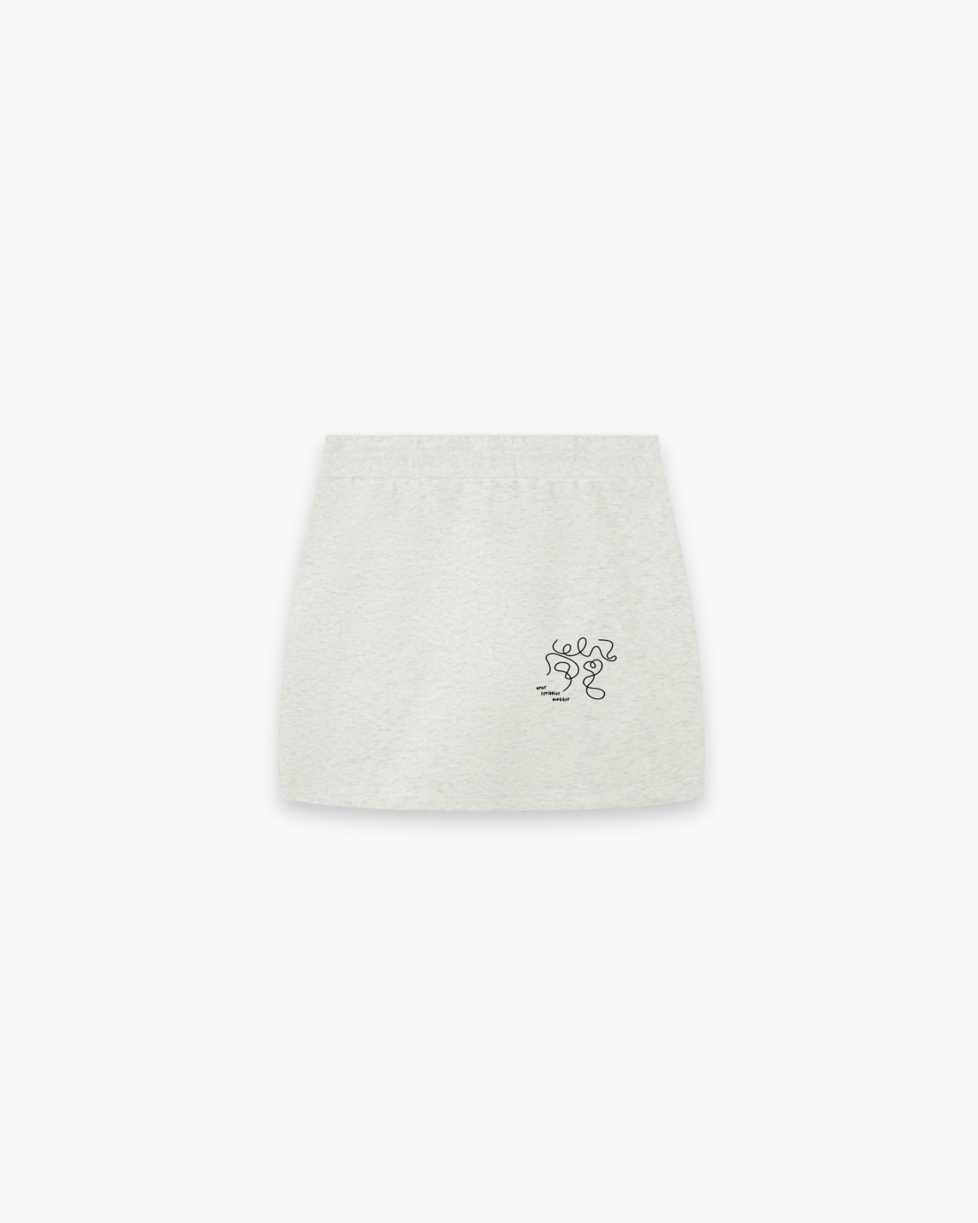 The "Scribble" Essential Drawstring Skirt