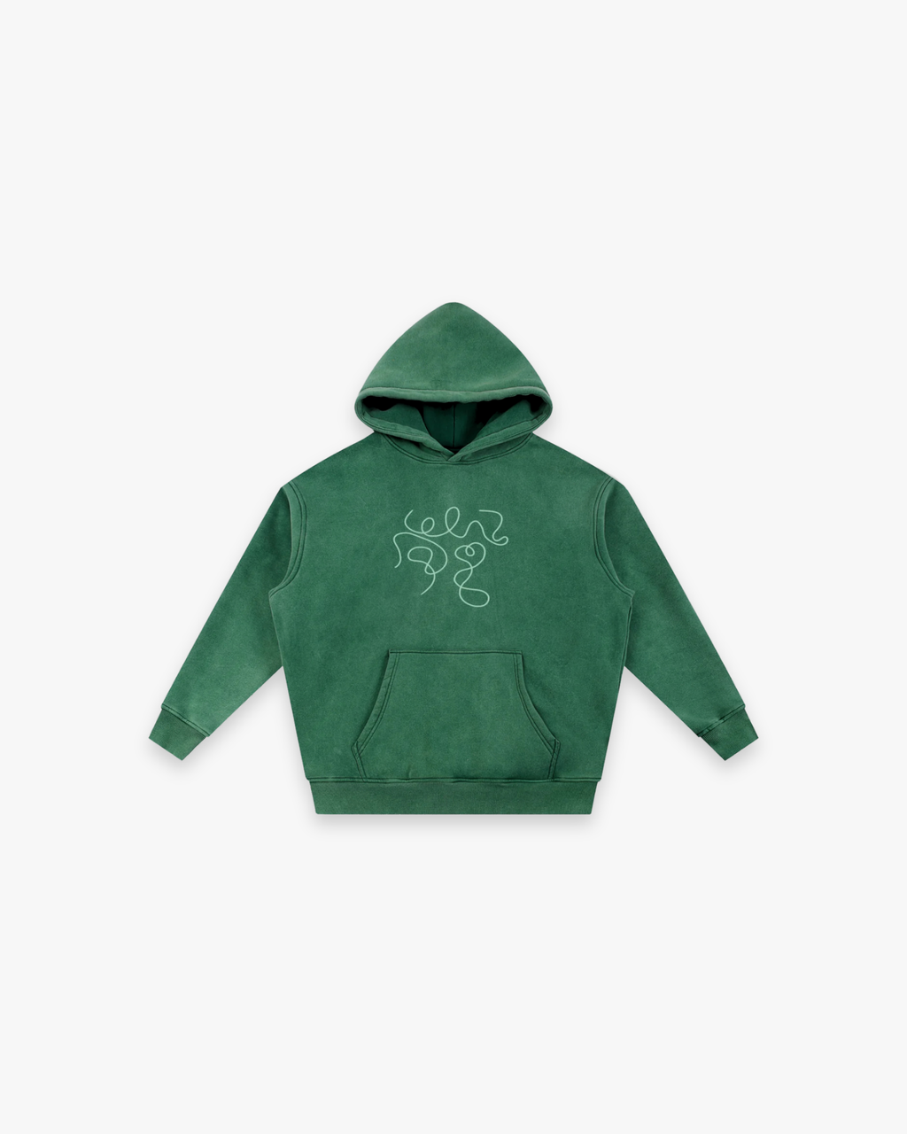 "The Scribble" Snow Wash Oversized Hoodie