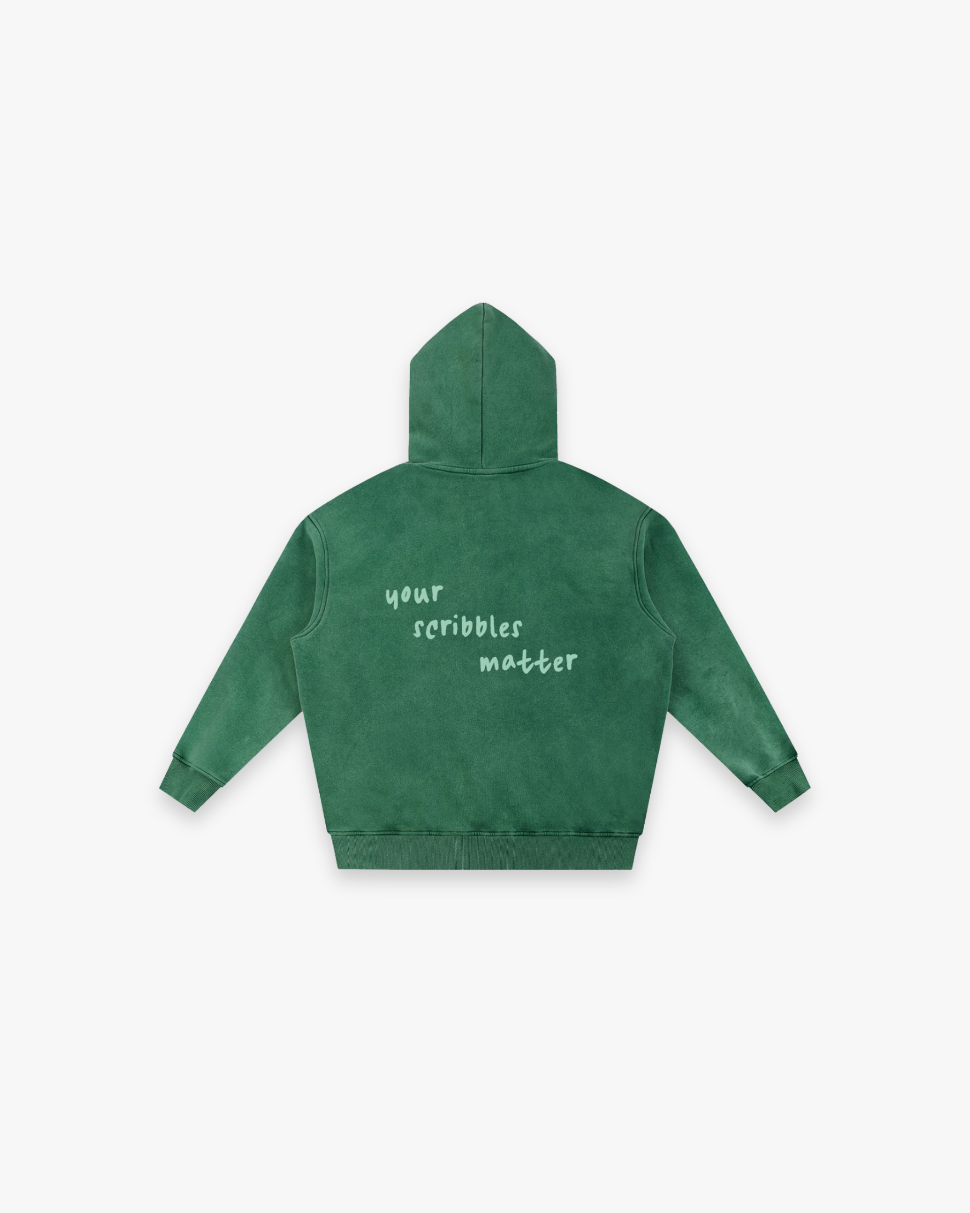 "The Scribble" Snow Wash Oversized Hoodie