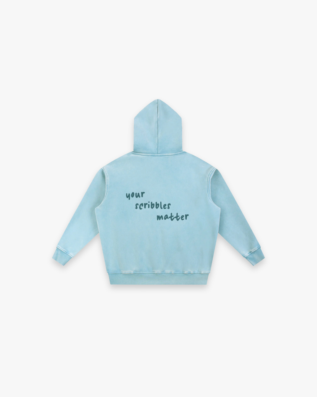 "The Scribble" Snow Wash Oversized Hoodie