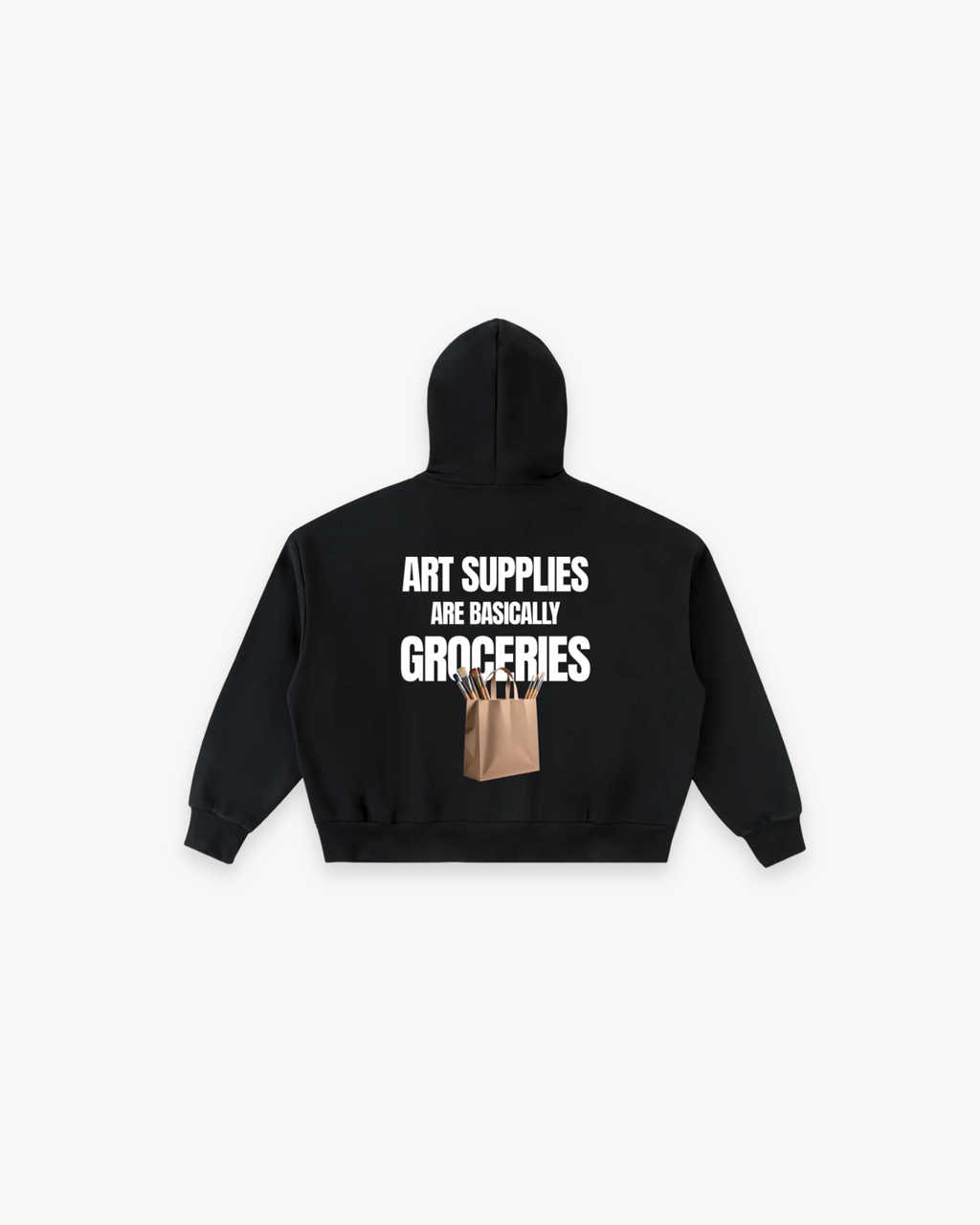 The "Art Supplies" Full-Zip Boxy Hoodie
