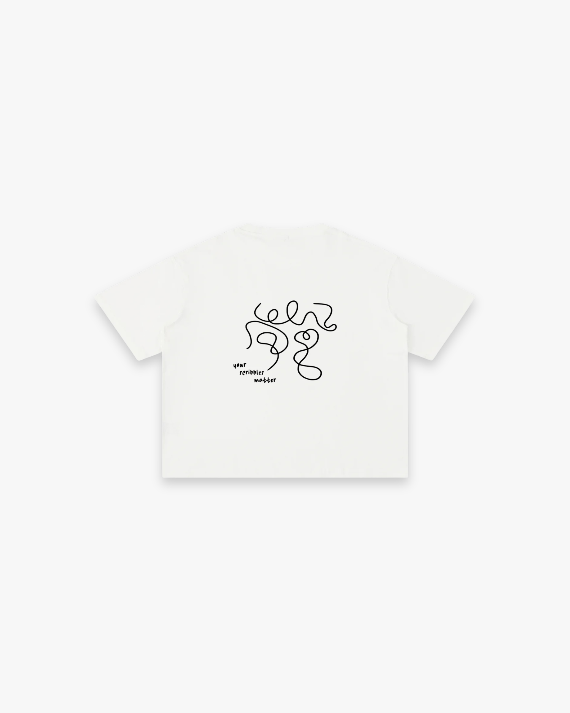 The "Scribble" Mineral Wash Boxy Tee