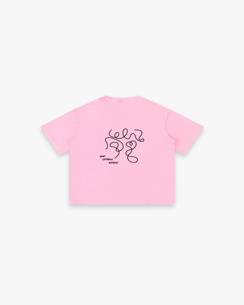 The "Scribble" Mineral Wash Boxy Tee