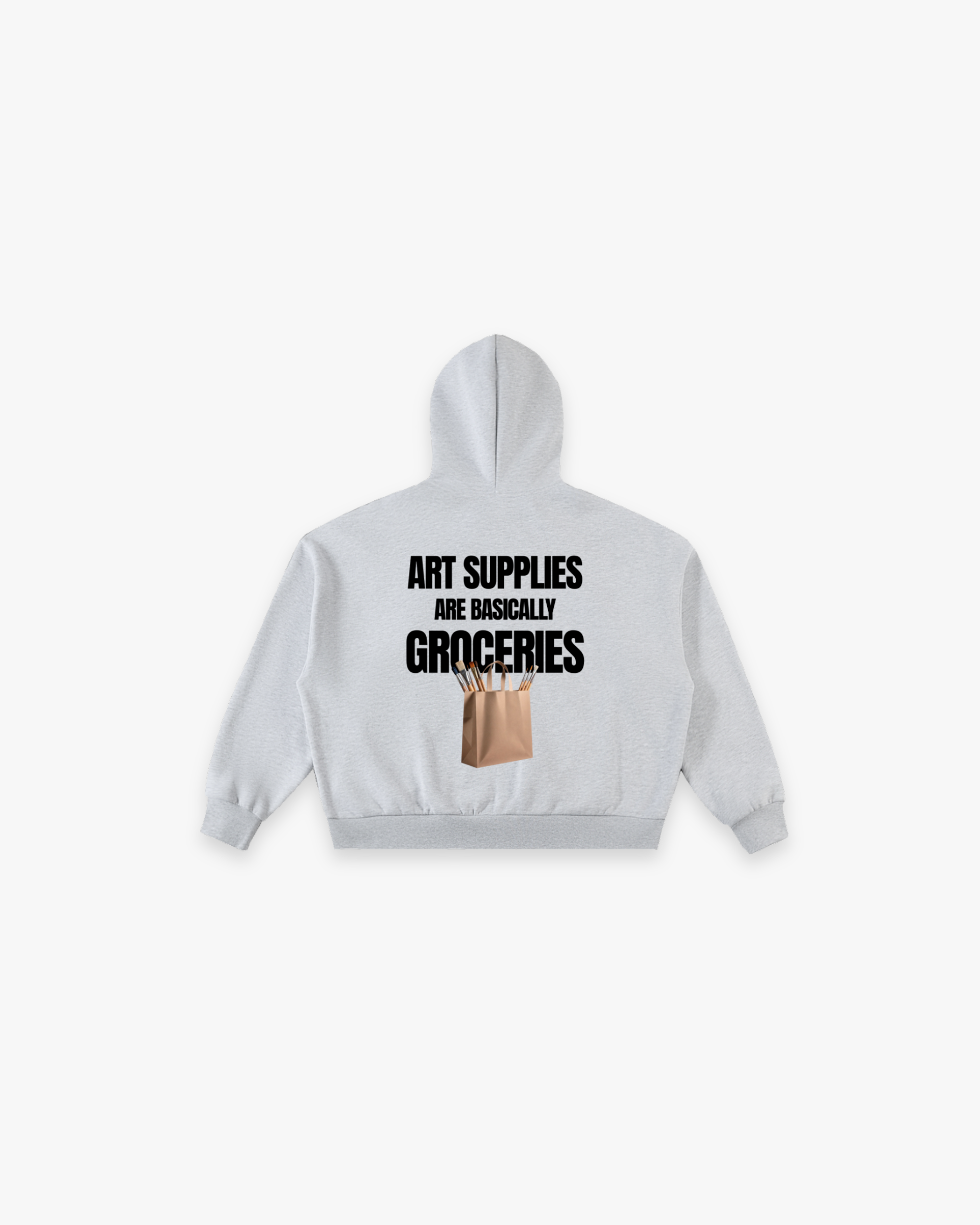 The "Art Supplies" Full-Zip Boxy Hoodie