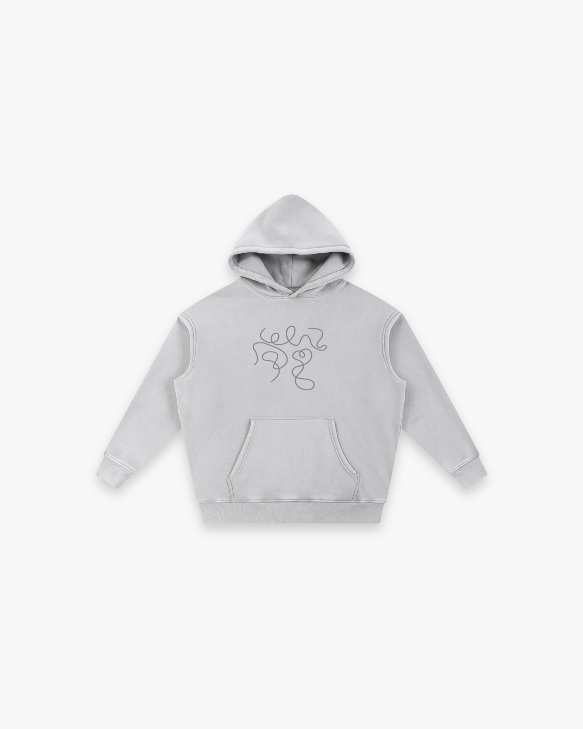 "The Scribble" Snow Wash Oversized Hoodie