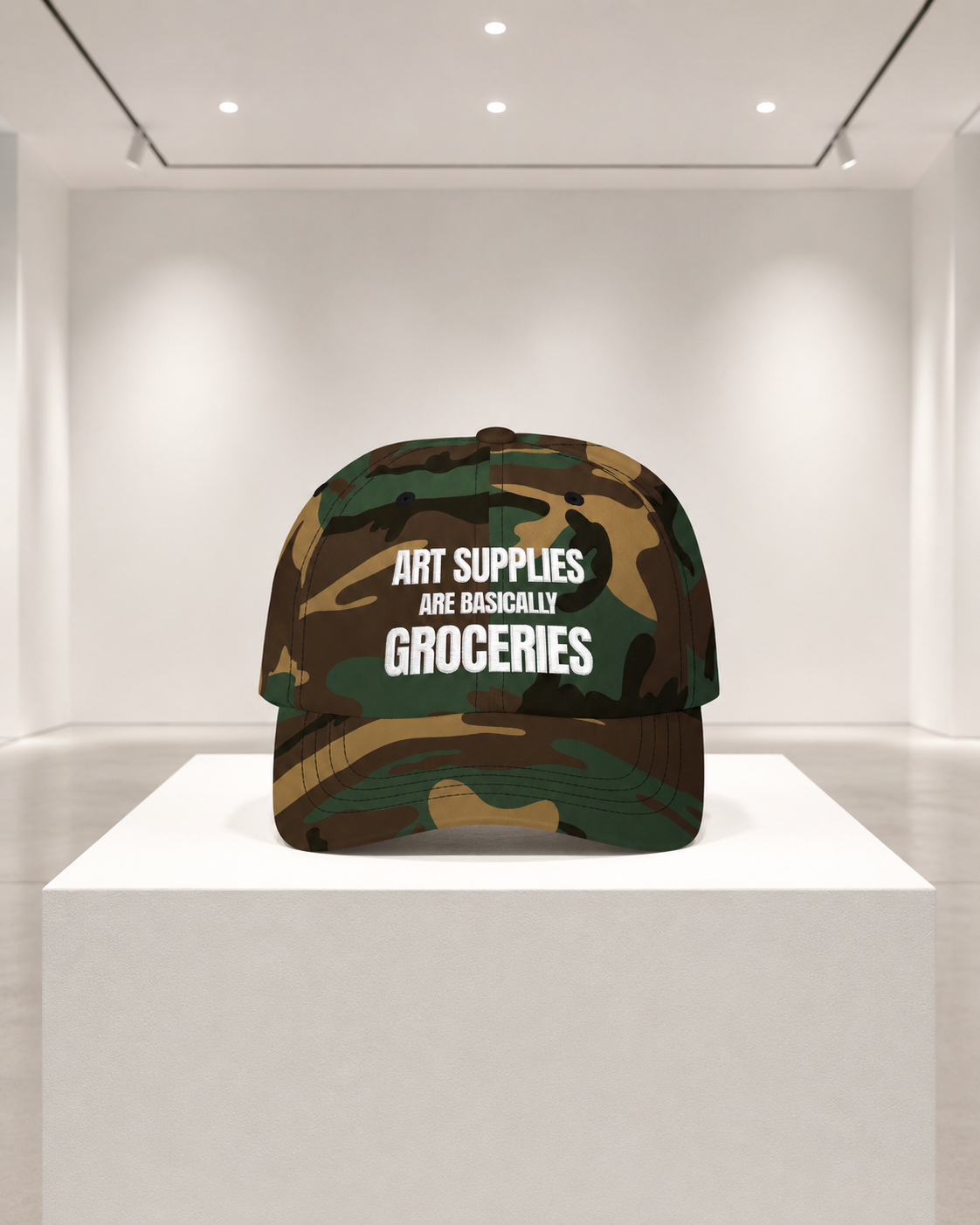 The “Art Supplies” Embroidered Cap