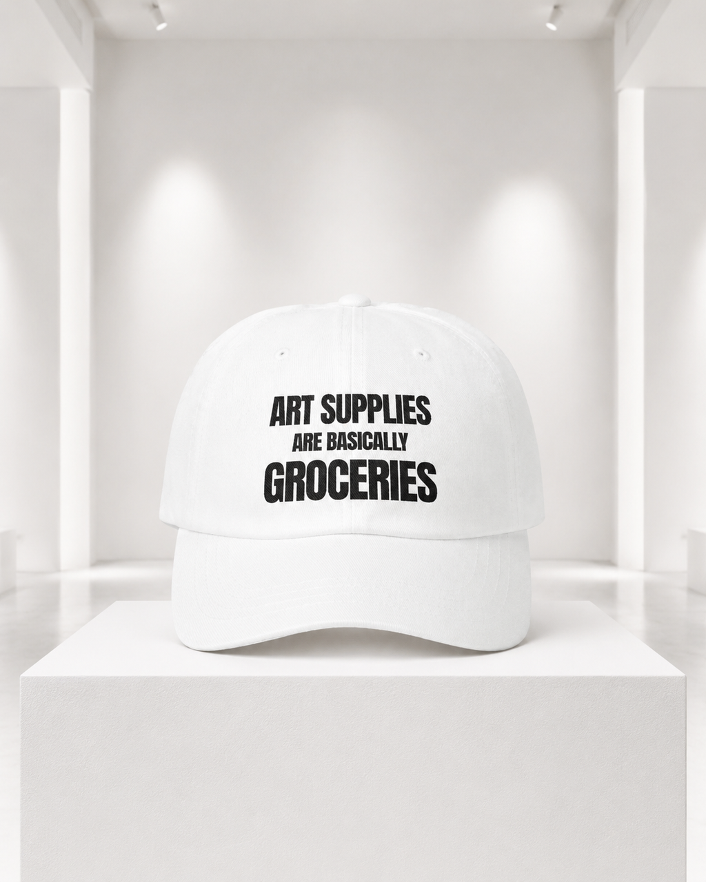 The “Art Supplies” Embroidered Cap