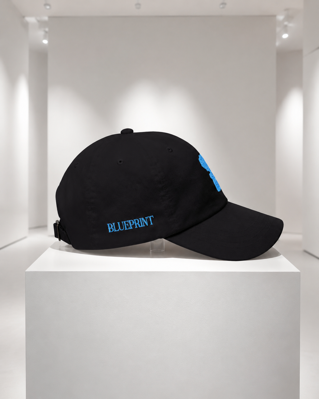 The "Blueprint" Silhouette Embroidered Cap
