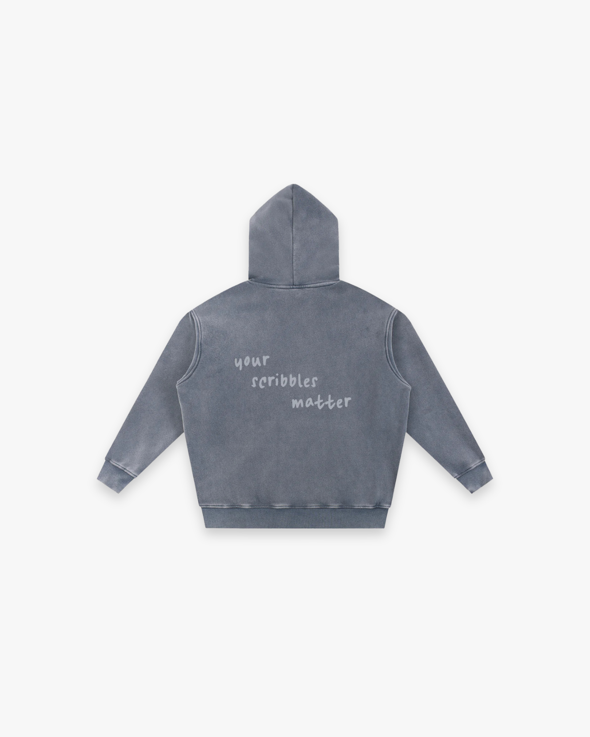 "The Scribble" Snow Wash Oversized Hoodie