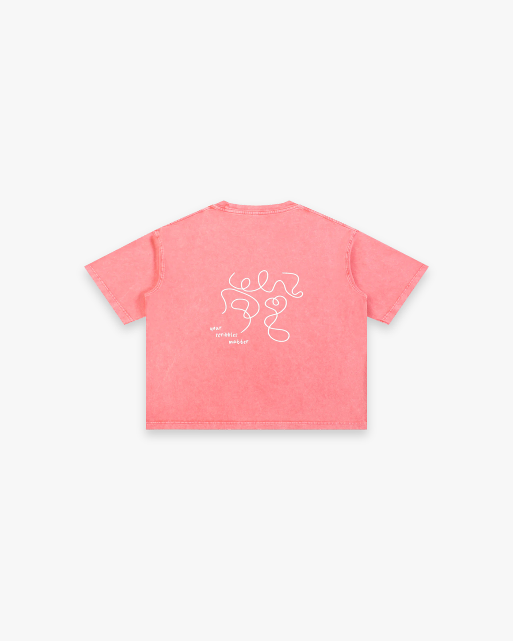The "Scribble" Mineral Wash Boxy Tee