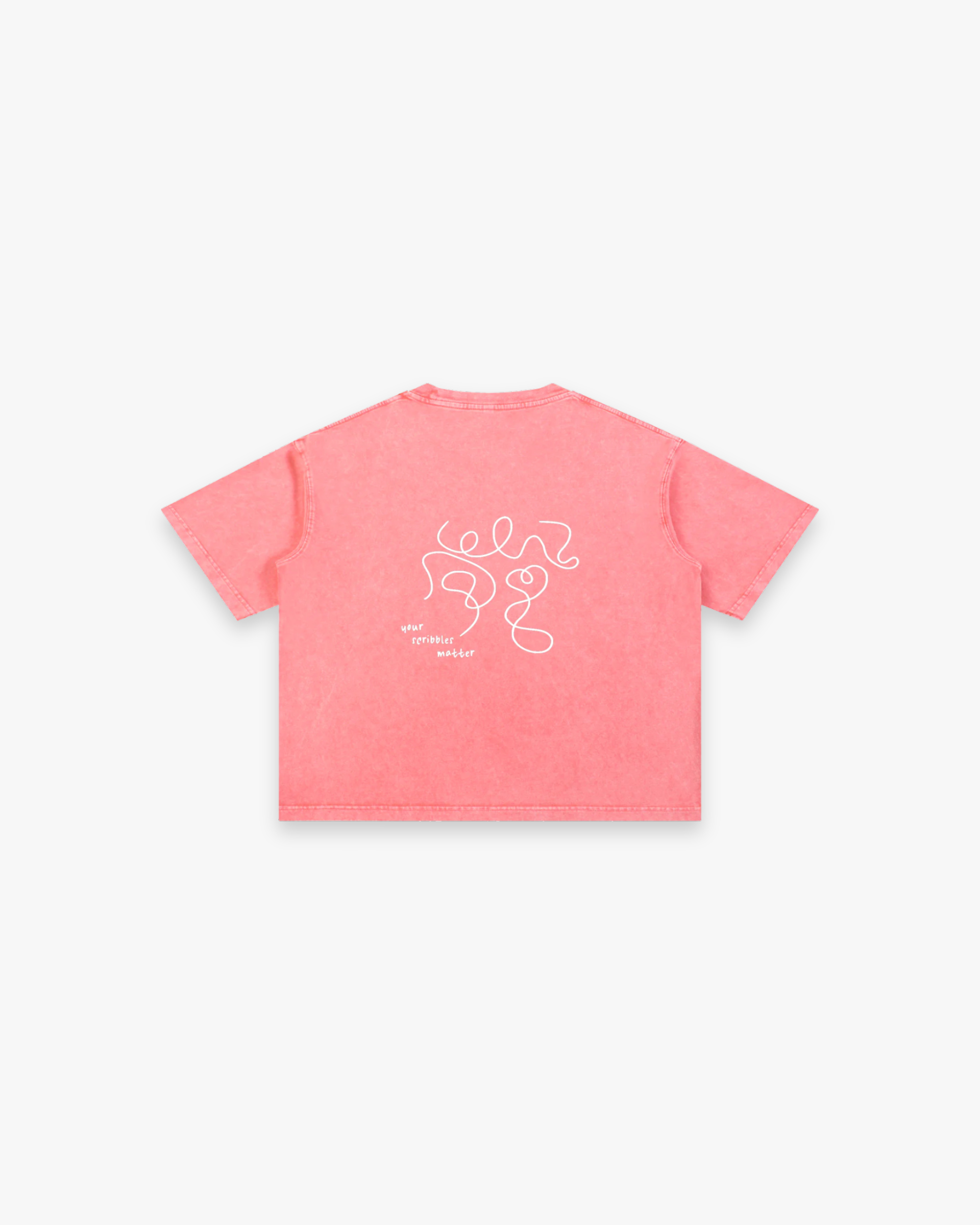 The "Scribble" Mineral Wash Boxy Tee